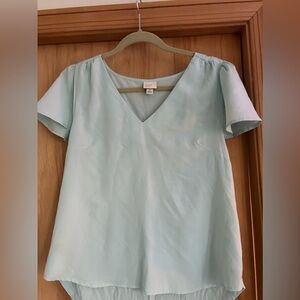 A New Day top turquoise blue shirt medium